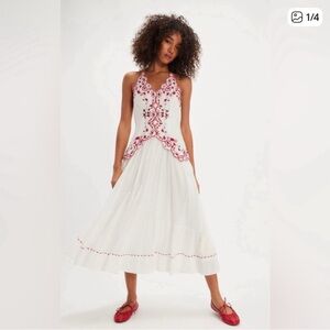 Free People Halter Valenciana Dress